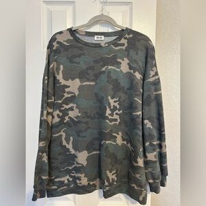 Camo Print Women's Top